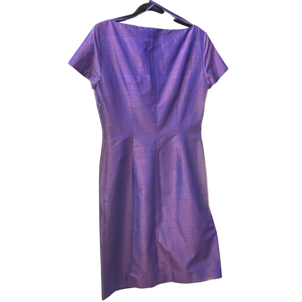 $200 100% Silk Elie Tahari Short Sleeved Shift Dress 10 / M NWOT